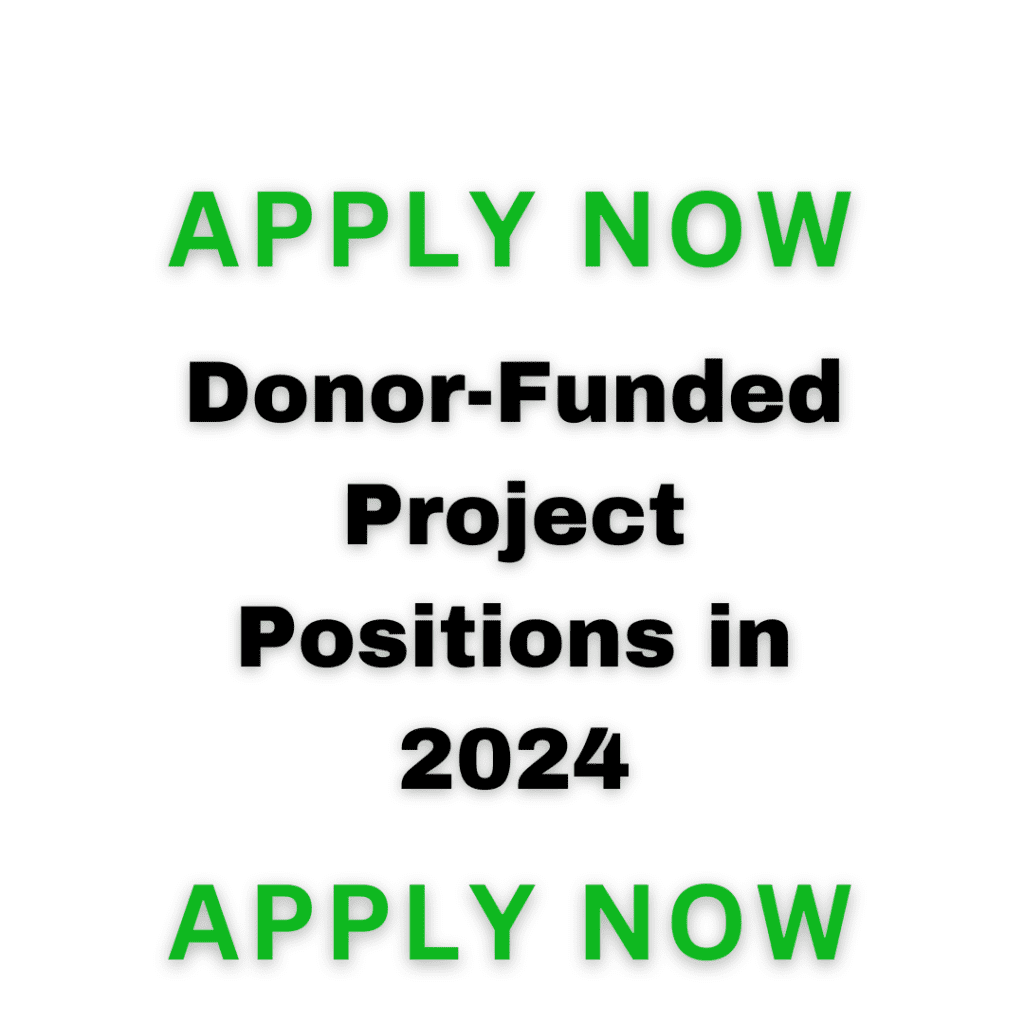 Donor-Funded Project Positions In 2024