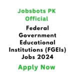 Federal Government Educational Institutions (Fgeis) Jobs 2024