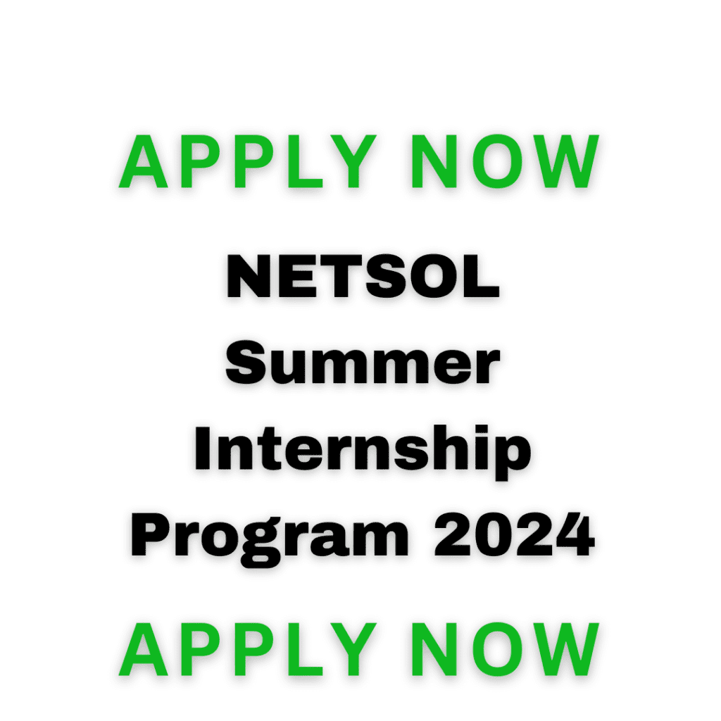 Netsol Summer Internship Program 2024