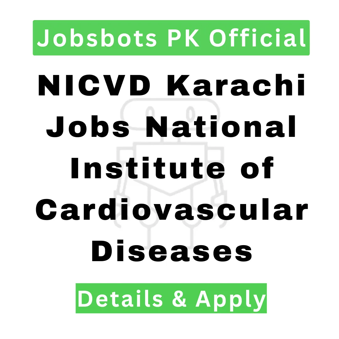 Nicvd Jobs Online Apply Karachi