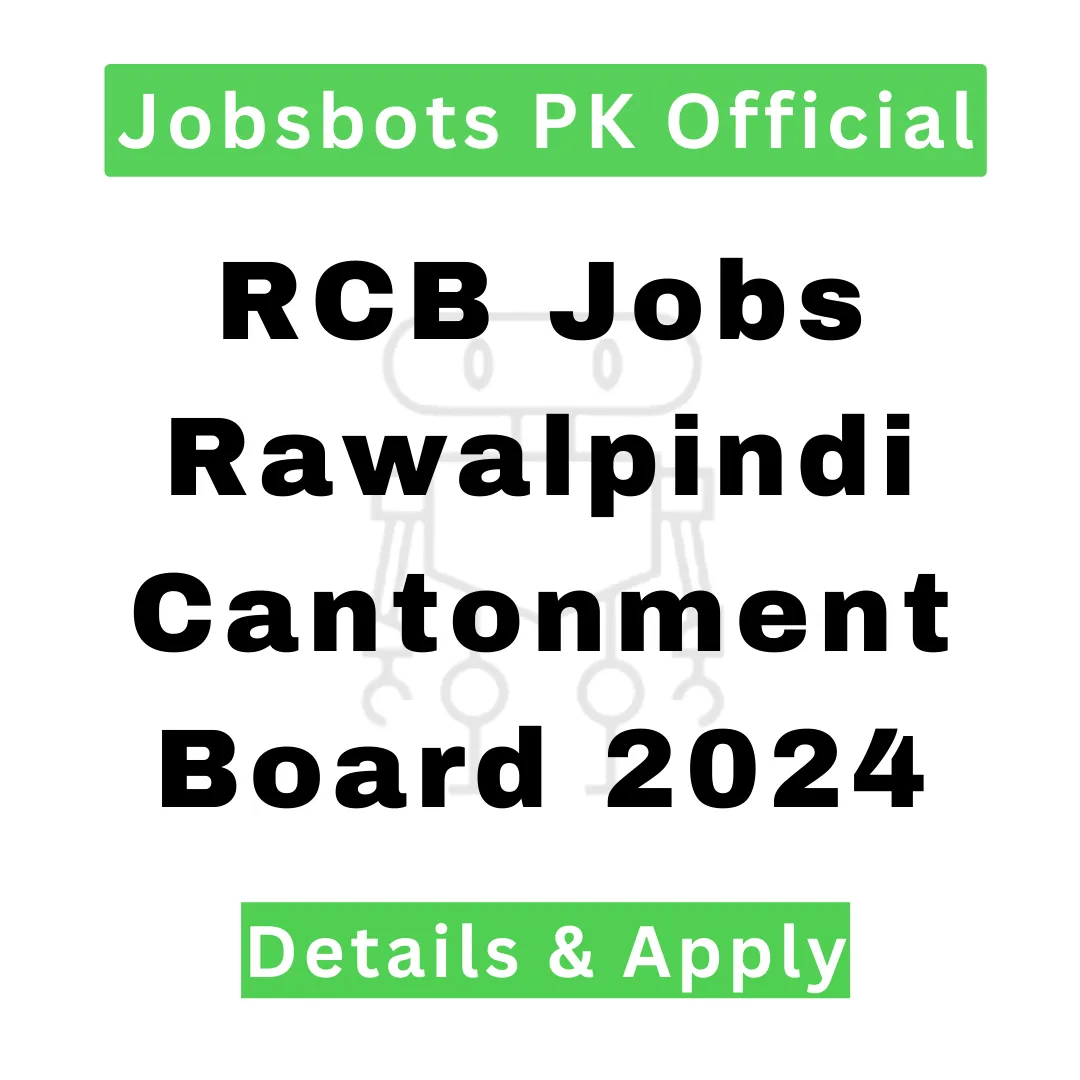 Rcb Jobs Rawalpindi Cantonment Board 2024